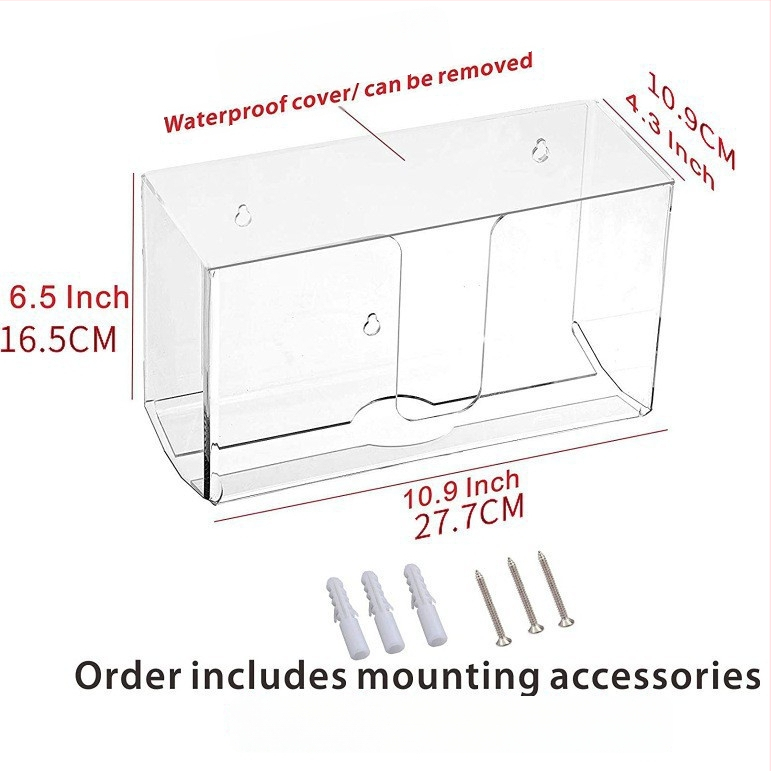 Sieninė plastikinė servetėlių dėžutė su nuimamomis servetėlėmis, atspari vandeniui ir daugiafunkcinė.