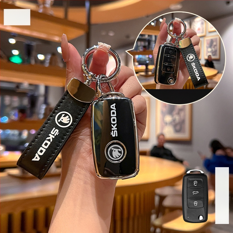 Skoda raktų dėklas Huihuangda TPU – Aukštos klasės (Prekės ženklas: Huihuangda; Automobilio markė: Skoda; Medžiaga: TPU; Stilius: Aukštos klasės)