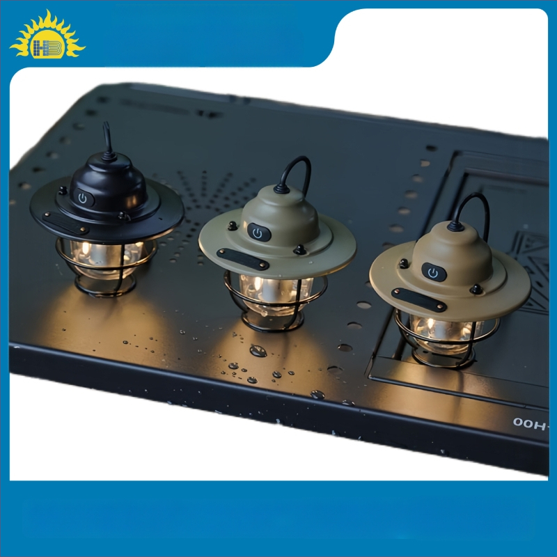 Pinecone kempingo žibintas — LED, įkraunamas, ilgas baterijos tarnavimas, tinka palapinei ir lauko naudojimui