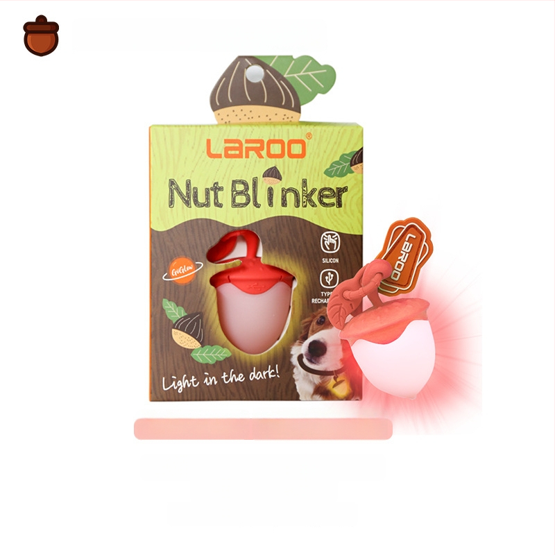 Šunų naktinis pakabukas – silikonas, įkraunamas LED, animacinis stilius, prieš praradimą