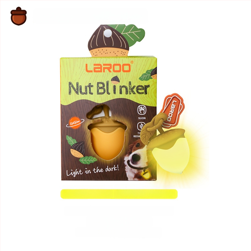 Šunų naktinis pakabukas – silikonas, įkraunamas LED, animacinis stilius, prieš praradimą