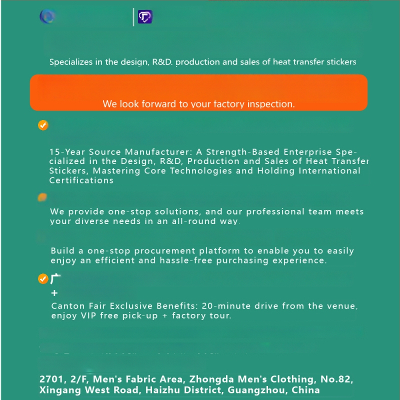 Drabužių plovimo žymė su karšto perdavimo lipduku — Procesas: karštas štampavimas; Prekės ženklas: Hongcai; Taikymas: apatiniai drabužiai, kepurės, krepšiai ir tekstilė