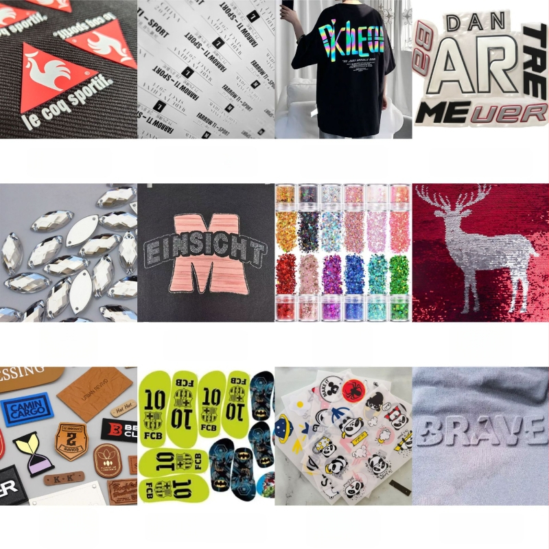 Drabužių plovimo žymė su karšto perdavimo lipduku — Procesas: karštas štampavimas; Prekės ženklas: Hongcai; Taikymas: apatiniai drabužiai, kepurės, krepšiai ir tekstilė