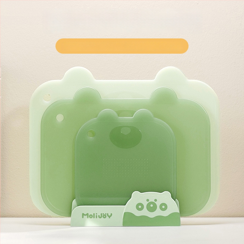 Maisto kokybės plastikinė pjaustymo lenta namų naudojimui, neslidi, pelėsiui atspari, tinkama kūdikių maistui ir vaisių bei daržovių paruošimui