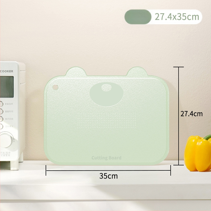 Maisto kokybės plastikinė pjaustymo lenta namų naudojimui, neslidi, pelėsiui atspari, tinkama kūdikių maistui ir vaisių bei daržovių paruošimui