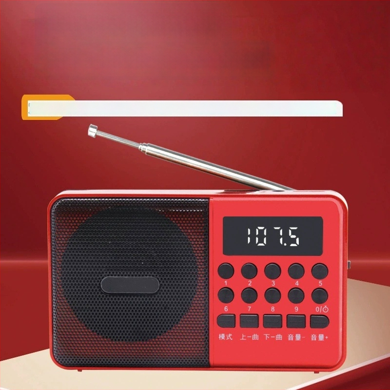 C6 daugiafunkcinis Bluetooth radijo MP3 Karaoke grotuvas su skaitmeniniu ekranu; USB/TF atkūrimas; 5W išvestis; SNR ≥53 dB; Baterija 1000–1999 mAh