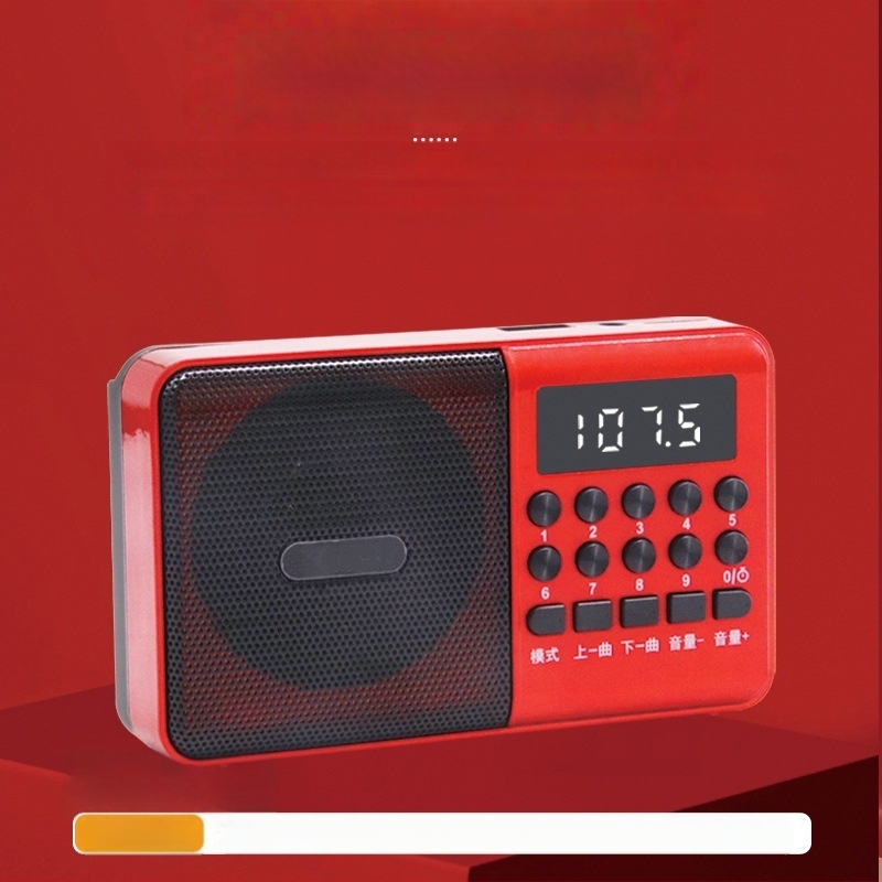 C6 daugiafunkcinis Bluetooth radijo MP3 Karaoke grotuvas su skaitmeniniu ekranu; USB/TF atkūrimas; 5W išvestis; SNR ≥53 dB; Baterija 1000–1999 mAh