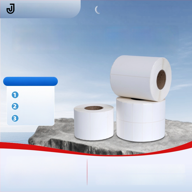 PVC lipni etiketė logotipo ir brūkšninių kodų spausdinimui; stiprus klijus; temperatūros atsparumas 0–80°C; storis 0,5 mm; tinka įvairiems elektroniniams gaminiams