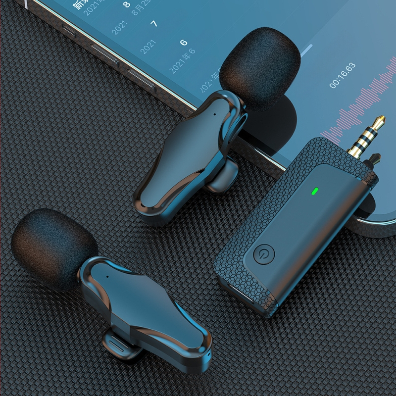 K35Pro lavāliera mikrofons ar vadu, piemērots tiešraidei un ierakstiem, frekvences diapazons 20 Hz–20 kHz, SNR ≥70 dB