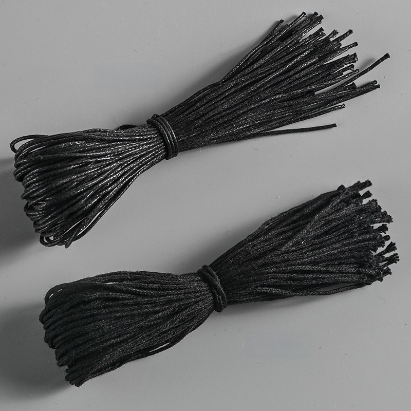 Drabužių etiketės virvelė, rankomis pintas vaškuotas virvelė, medvilnės siūlas, daugkartinis naudojimas, plastikinė sagtis, drabužiams