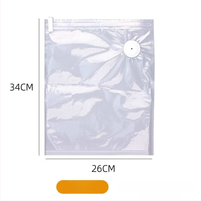 Vakuuma uzglabāšanas maisiņš pārtikai — PA+PE biezināts materiāls, sūkšanās tips, bez sūkņa, mājas uzglabāšanas vakuuma maisiņš (2025)