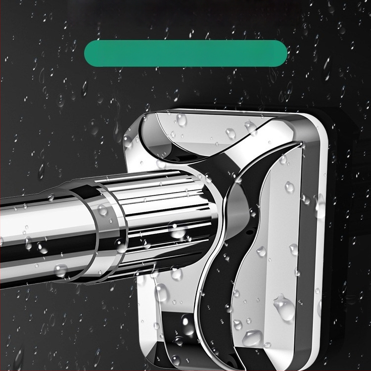 Laijie puurimiseta teleskoopiline dušikardiniriba, paigalduseta, rõdule riiete kuivatamiseks, roostevaba teras, kaasaegne minimalistlik stiil