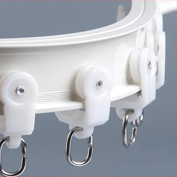 Aliuminio lydinio užuolaidų bėgelio sistema — lenkta ir tiesi bėgeliai, kampiniam langui, montavimas viršuje arba šonuose, vieno arba dvigubo bėgelio, tylus slydimas