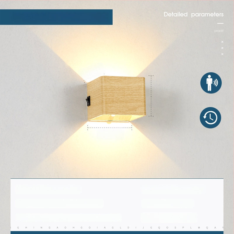 Sieninis šviestuvas su kūno judesio jutikliu – LED šviesa, PVC gaubtas, akrilinis korpusas, įtampa ≤36V