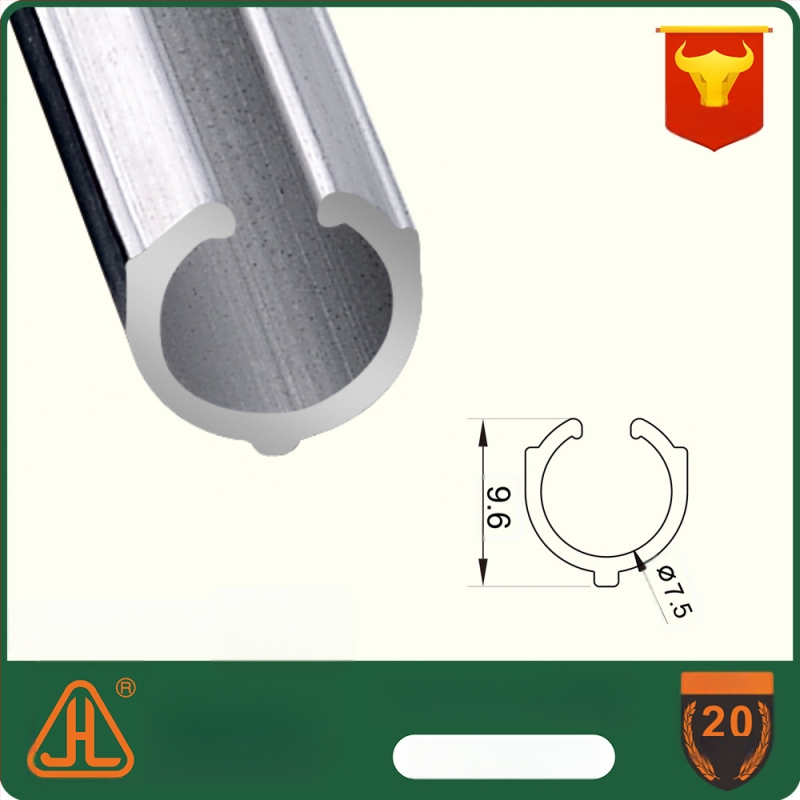 Be siūlų papildai romėniškoms užuolaidoms iš aliuminio lydinio, vertikalus strypas keel, modelis H10-007, prekės ženklas Jinhua Lian, šiuolaikinis minimalistinis stilius, tinkami visų tipų romėniškoms užuolaidoms