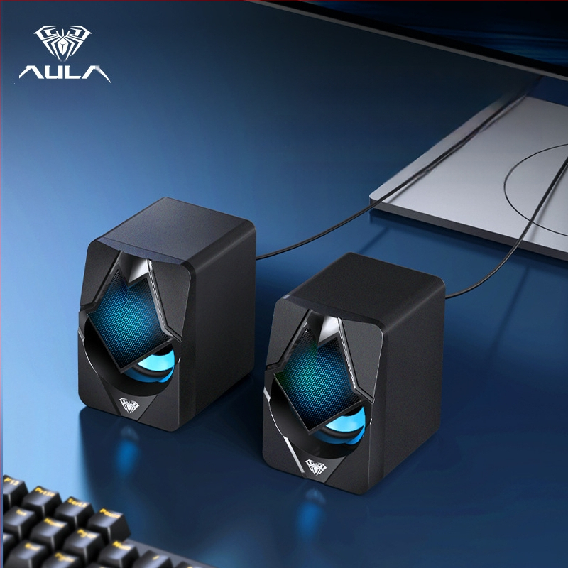 Wolf Spider N-525 kompiuterio garsiakalbis su USB maitinimu, 2 kanalų, 3,5 mm įvestis, 5W, 200Hz-16kHz