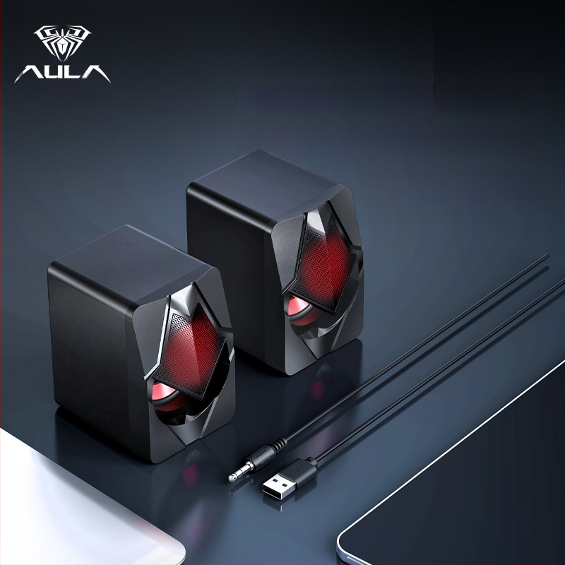 Wolf Spider N-525 kompiuterio garsiakalbis su USB maitinimu, 2 kanalų, 3,5 mm įvestis, 5W, 200Hz-16kHz