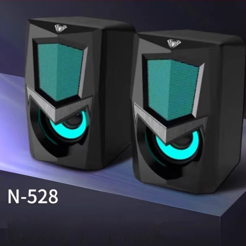 Wolf Spider N-525 kompiuterio garsiakalbis su USB maitinimu, 2 kanalų, 3,5 mm įvestis, 5W, 200Hz-16kHz