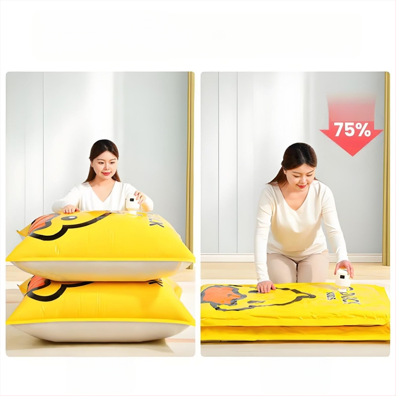 Vakuuma kompresijas soma segām un drēbēm ar pumpu — Modelis 1313, PA+PE materiāls