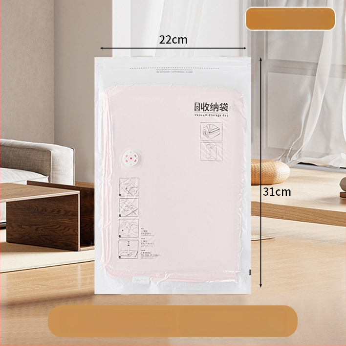 Mājās lietojama vakuuma kompresijas soma drēbēm ar sūknīti, PET+PE materiāls, kompresijas soma modelis