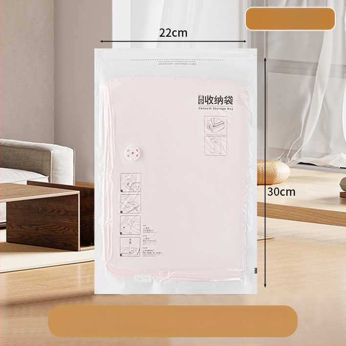 Mājās lietojama vakuuma kompresijas soma drēbēm ar sūknīti, PET+PE materiāls, kompresijas soma modelis