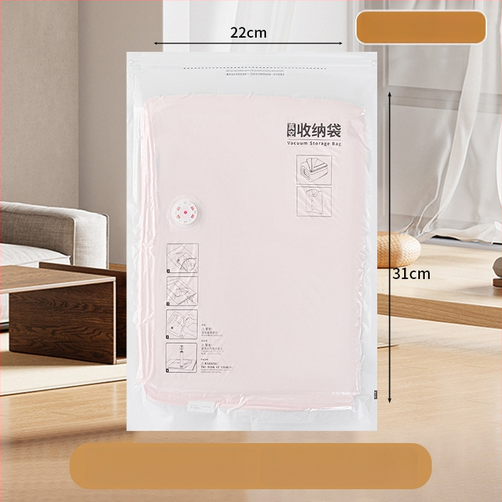 Mājās lietojama vakuuma kompresijas soma drēbēm ar sūknīti, PET+PE materiāls, kompresijas soma modelis