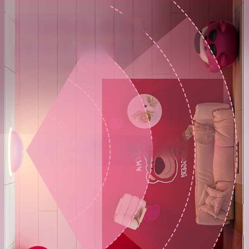 Naktinė lemputė su judesio jutikliu ir magnetiniu tvirtinimu, įmontuota baterija, ABS korpusas – animacinių gyvūnų stiliumi