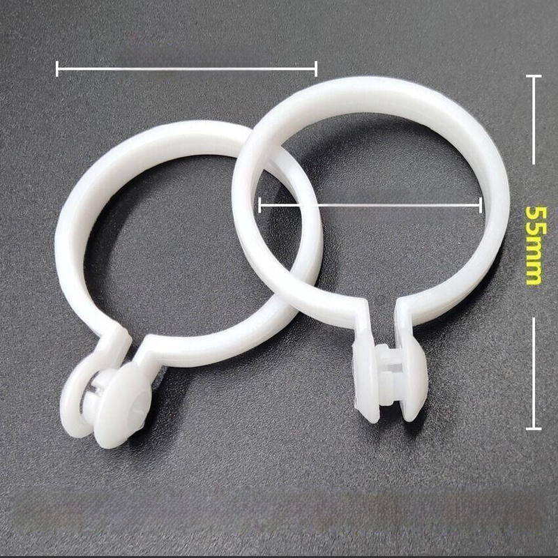 Užuolaidų strypo aksesuaras su atviru žiedu ir magnetine sagtimi — Nano medžiaga, modernus paprastas stilius