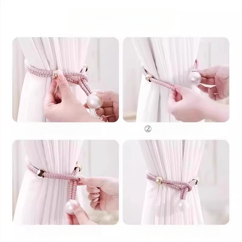 Kuyi pärlidega kardinapaelad, kangas, kaasaegne minimalistlik stiil, paar