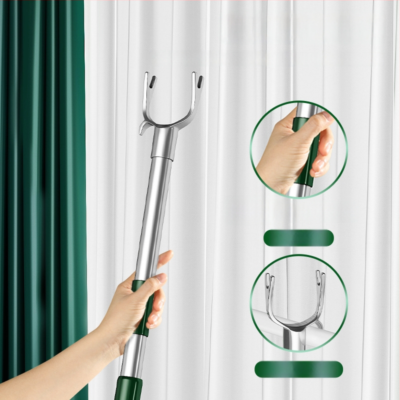 Išskleidžiamas drabužių džiovyklo strypas iš cinko lydinio balkonui