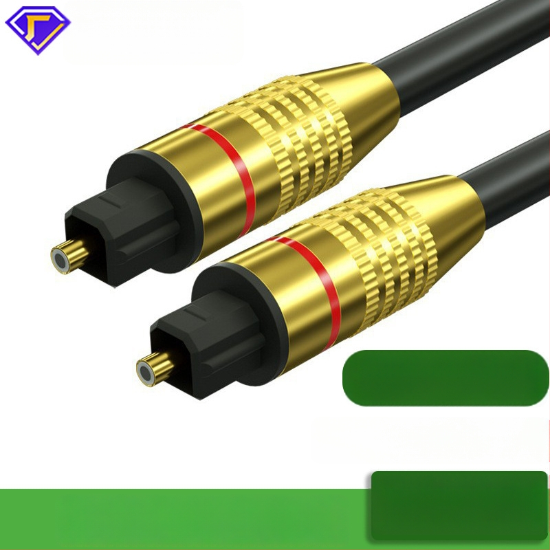 Skaitmeninis optinis garso kabelis televizoriui — optinis branduolys, auksu dengti jungtys, suderintas su TV, DVD, PS4 ir stiprintuvu