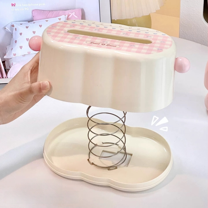 Shunran Servetėlių dėžutė - šiuolaikiškas paprastas dizainas, plastikas, modelis 1067, daugiafunkcinė, tinkama automobiliui, svetainei ir voniai