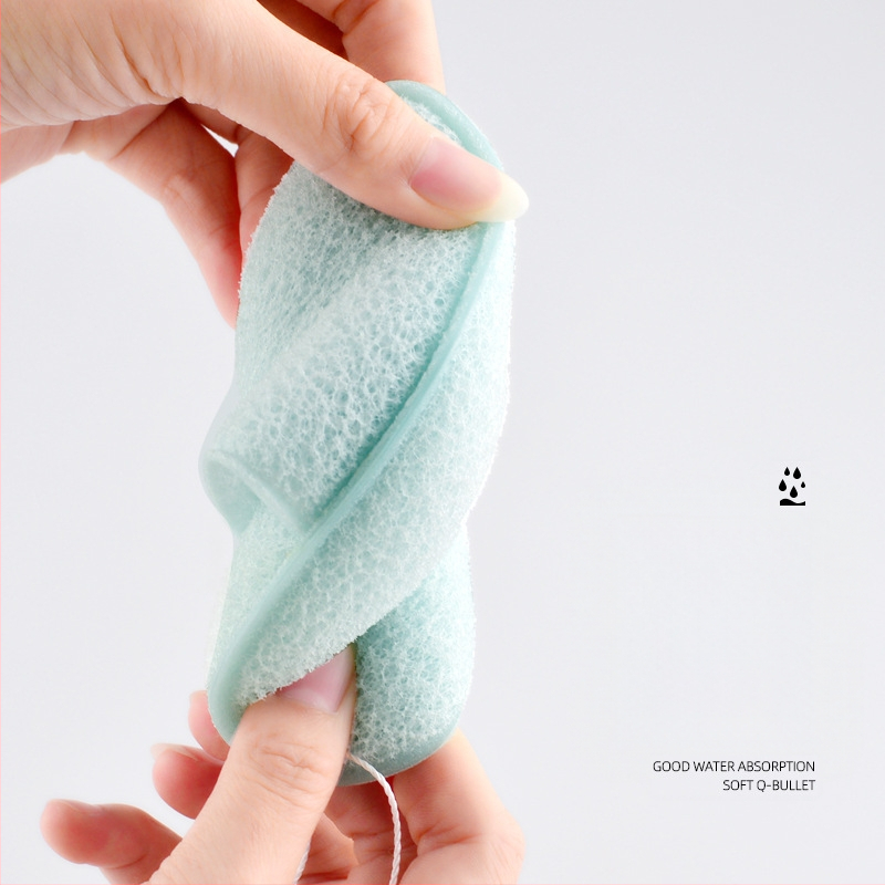 Marion kosmētikas rīku komplekts: sejas mazgāšanas sūklis, grima noņemšanas sūklis, attīrīšanas sūklis, sejas tīrīšanas josta ar aukliņu — hidrofilais poliuretāns