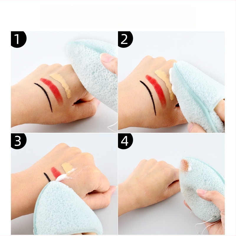 Marion kosmētikas rīku komplekts: sejas mazgāšanas sūklis, grima noņemšanas sūklis, attīrīšanas sūklis, sejas tīrīšanas josta ar aukliņu — hidrofilais poliuretāns