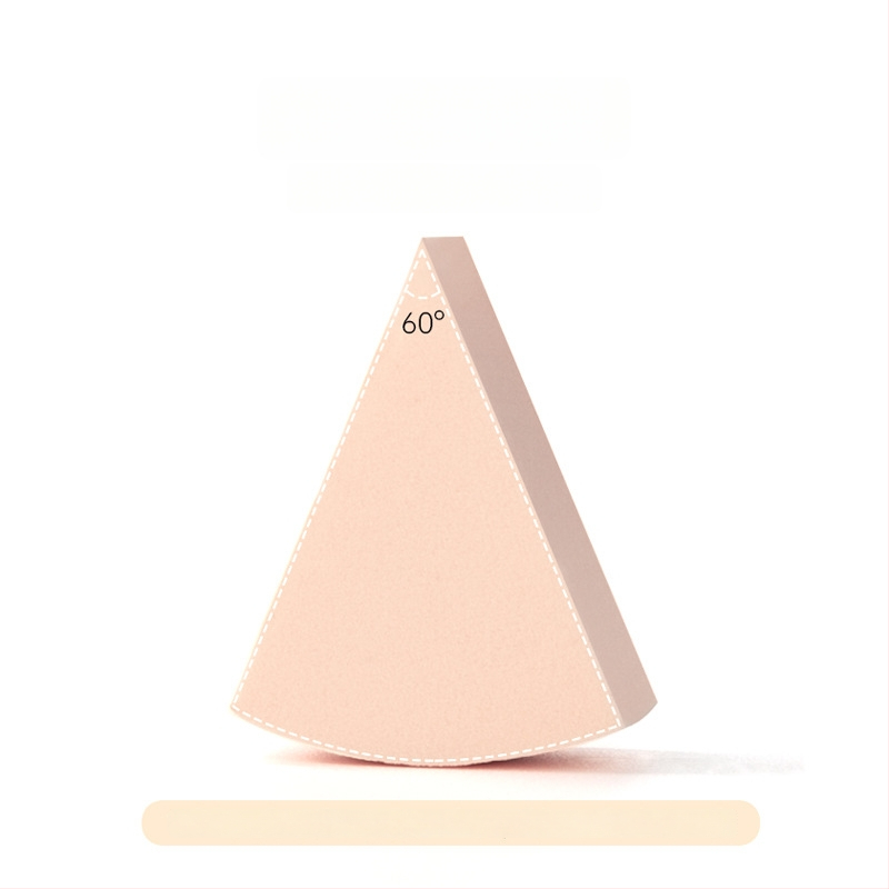 Vienreizējās lietošanas trīsstūra pūdera sūklis grims, sausai un mitrai lietošanai, materiāls: sūklis, 15 gab. iepakojumā