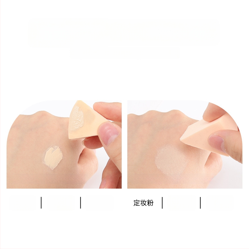 Vienreizējās lietošanas trīsstūra pūdera sūklis grims, sausai un mitrai lietošanai, materiāls: sūklis, 15 gab. iepakojumā