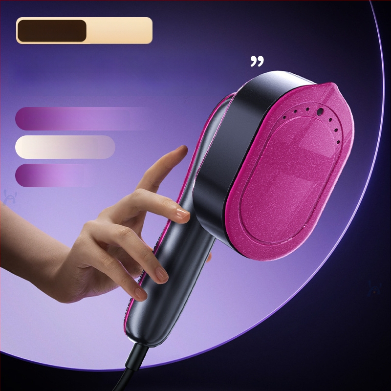 Rokas drēbju tvaika gludināšanas iekārta, portatīva ar 3 temperatūras iestatījumiem, alumīnija liešanas tvertne, 110/220V AC barošana, tilpums zem 0,8 L