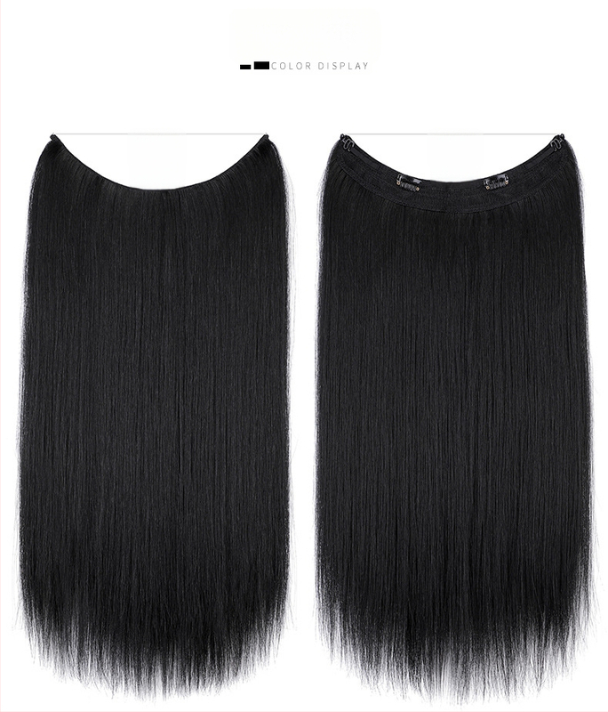 Moteriška plaukų peruka su tiesiais plaukais, aukštos temperatūros pluoštas, modelis su tinkline juosta, galima dažyti