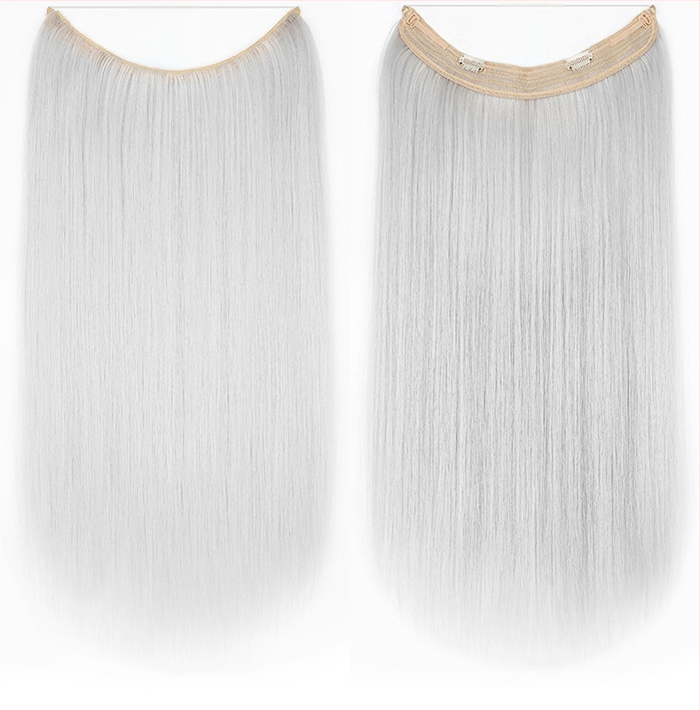 Moteriška plaukų peruka su tiesiais plaukais, aukštos temperatūros pluoštas, modelis su tinkline juosta, galima dažyti