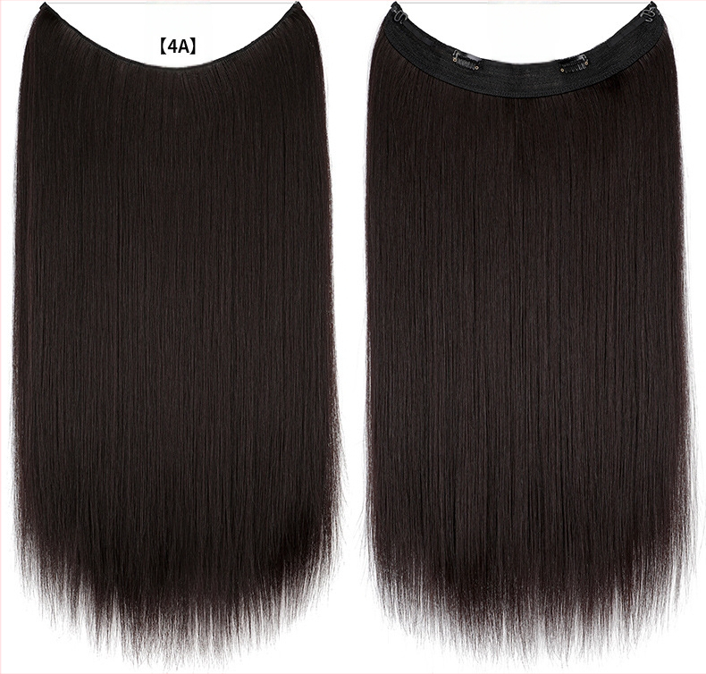 Moteriška plaukų peruka su tiesiais plaukais, aukštos temperatūros pluoštas, modelis su tinkline juosta, galima dažyti