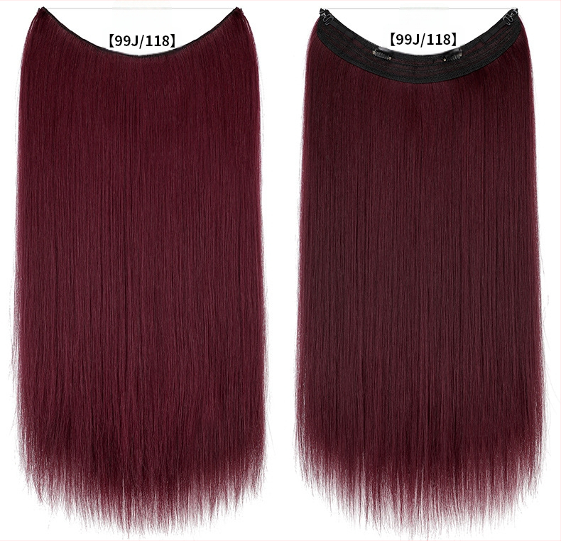 Moteriška plaukų peruka su tiesiais plaukais, aukštos temperatūros pluoštas, modelis su tinkline juosta, galima dažyti