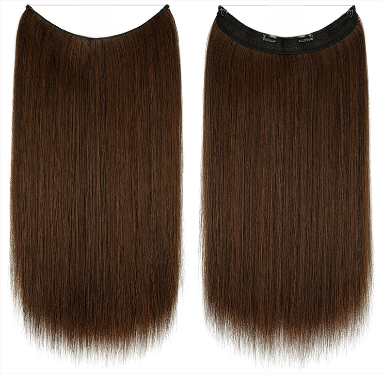 Moteriška plaukų peruka su tiesiais plaukais, aukštos temperatūros pluoštas, modelis su tinkline juosta, galima dažyti