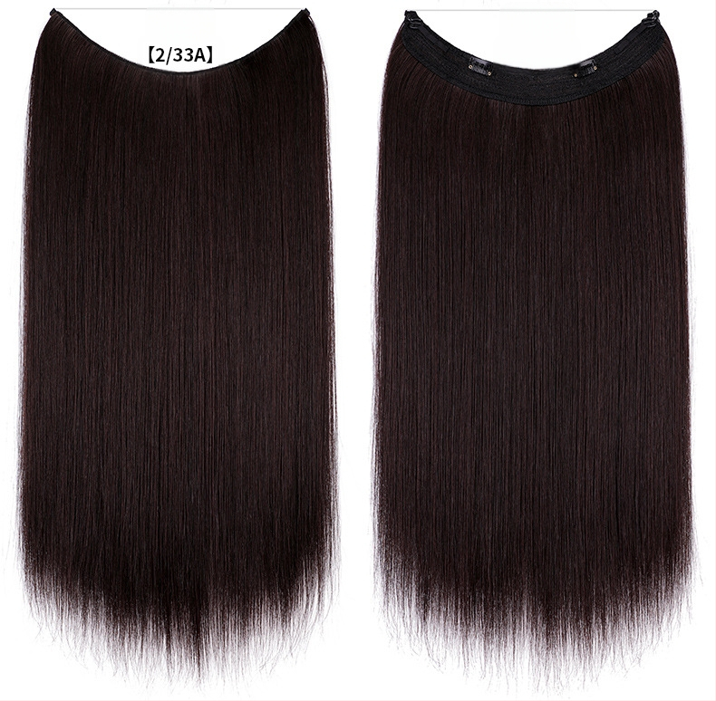 Moteriška plaukų peruka su tiesiais plaukais, aukštos temperatūros pluoštas, modelis su tinkline juosta, galima dažyti