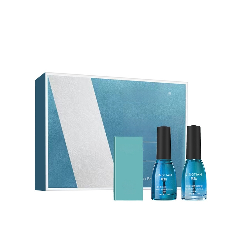 Teekstraktiga mustade laikude eemaldamise mask – kolmeosaleline komplekt, T-tsooni hooldus, pooride ahendamine, sebumi kontroll, niisutus