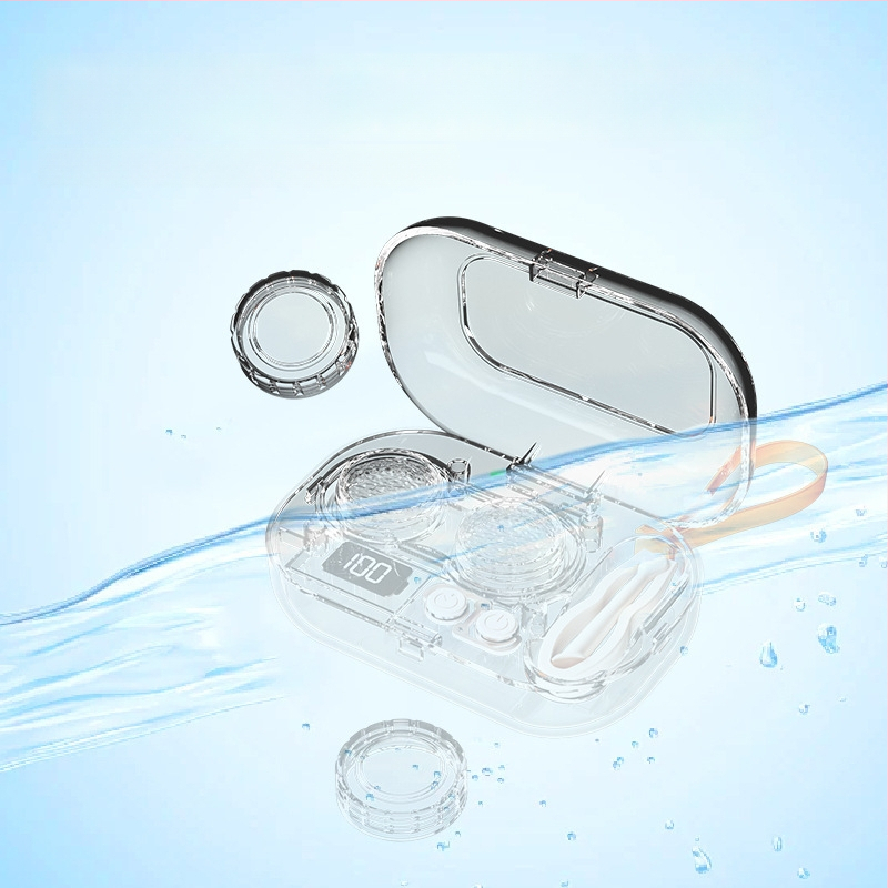 Kaasaskantav mini elektriline kontaktläätsede puhastusmasin — mehaaniline töö, USB toiteallikas, 5 V, 5 W, maht kuni 300 ml