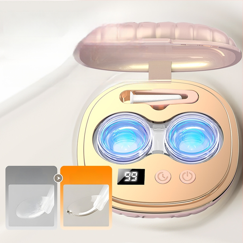 Ultragarsinis kontaktinių lęšių valymo dėklas su automatinio skalavimo funkcija — YJ-77, USB įkrovimas, 3.7V, 5W, veikimo laikas iki 2 val.