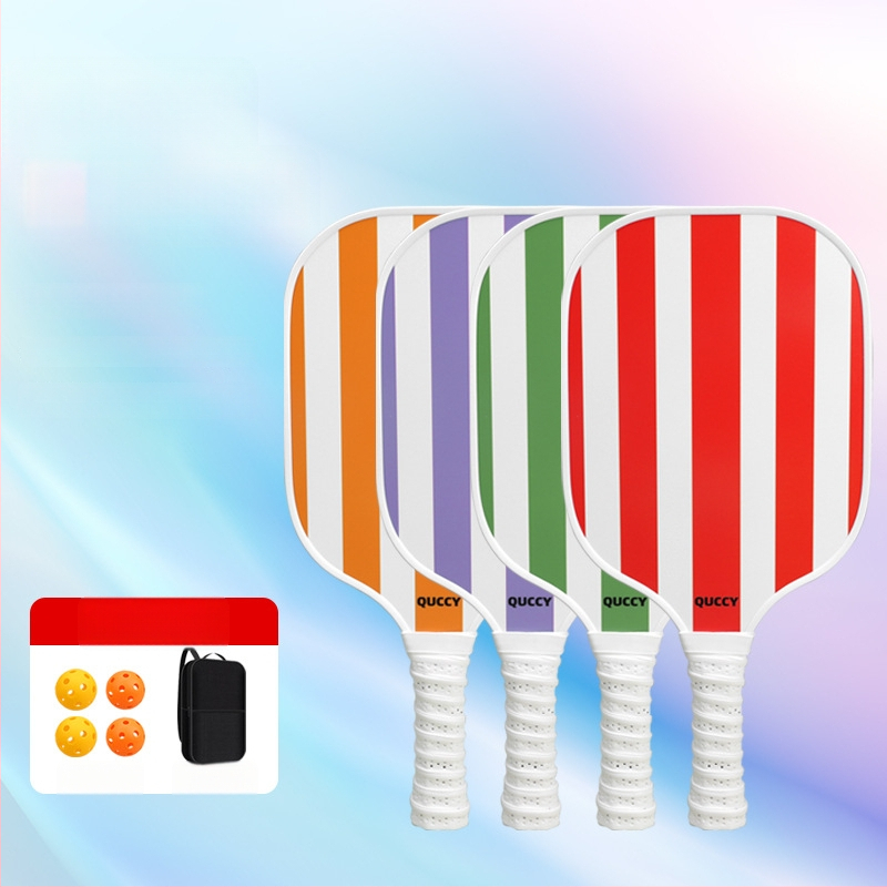 Pickleballi rekettide komplekt - süsinikfiiber rekettid, bränd Neli, 210 g iga reketi kohta; sisaldab 2 rekette, 4 palli ja kotti, kogukaal 540 g