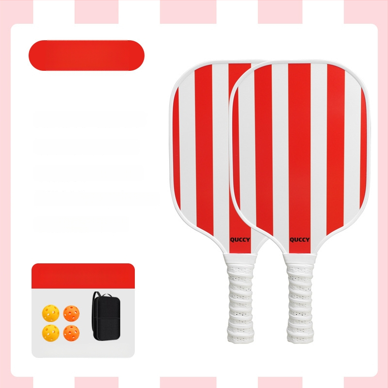 Pickleballi rekettide komplekt - süsinikfiiber rekettid, bränd Neli, 210 g iga reketi kohta; sisaldab 2 rekette, 4 palli ja kotti, kogukaal 540 g