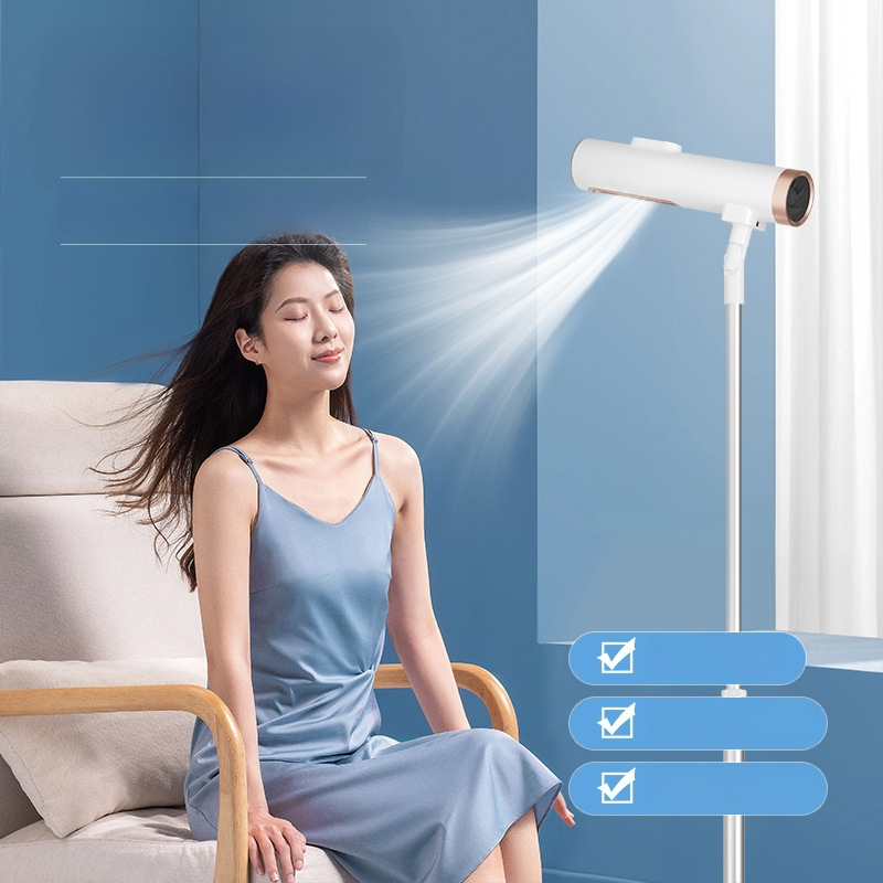 Vertikālais matu fēns mājas lietošanai, 1500W, negatīvās joni, 5 ātruma režīmi, temperatūras kontrole auksts/karsts, pārkaršanas aizsardzība