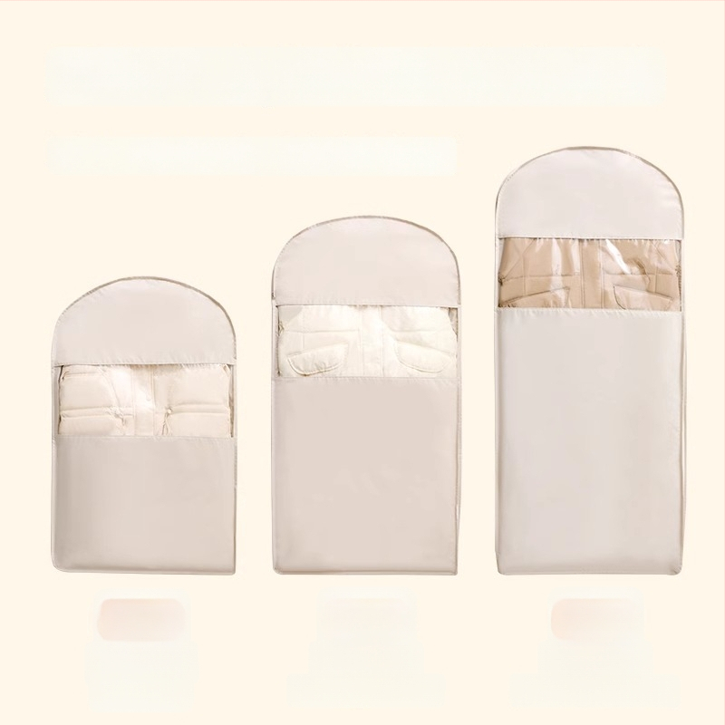 Kabanti apģērbu uzglabāšanas soma – satīna audums, putekļu drošs, mitruma izturīgs, vienkāršs un mūsdienīgs stils, uzglabāšanai guļamistabā